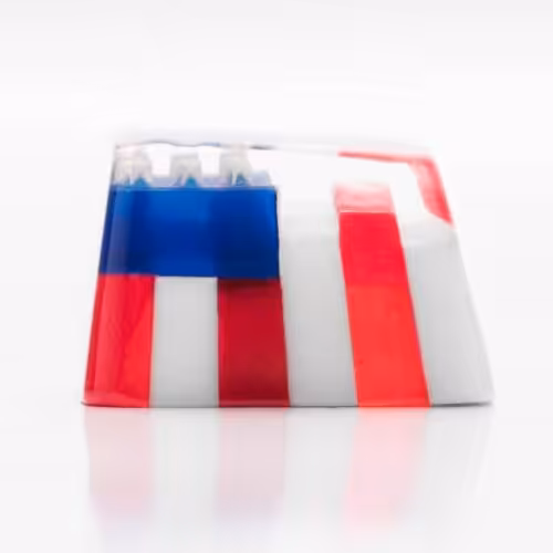 USA Flag artisan keycap by Jelly Key