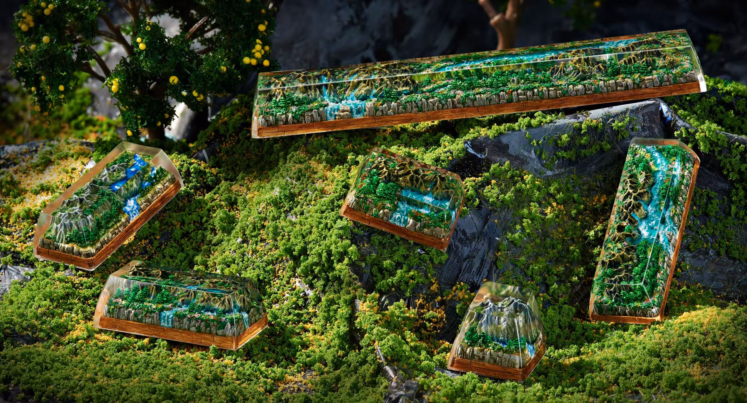 born of forest listens custom keycaps 093