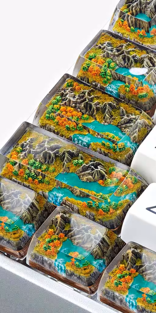 born of forest listens custom keycaps 233