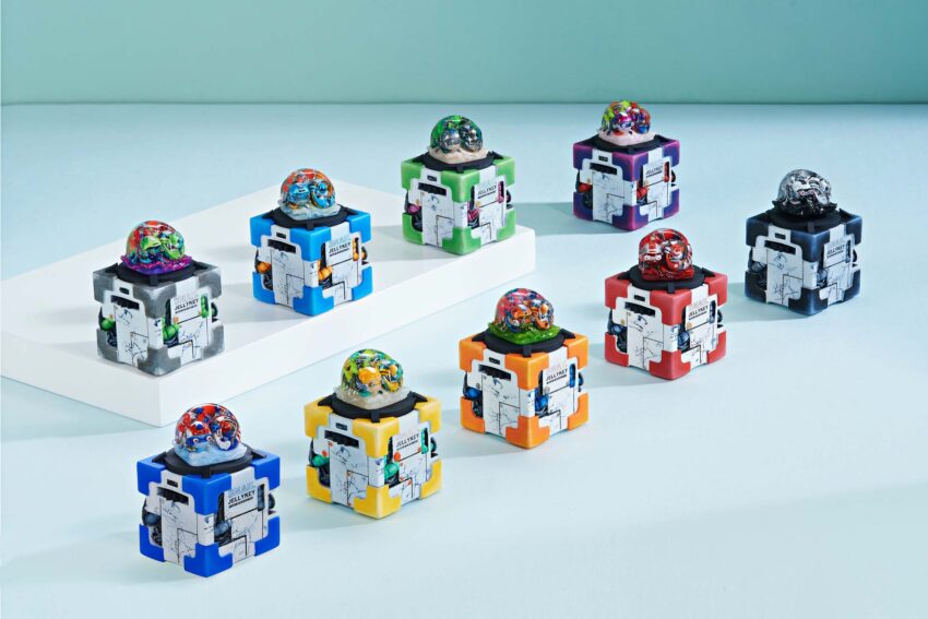 cyborg snail custom keycaps 039