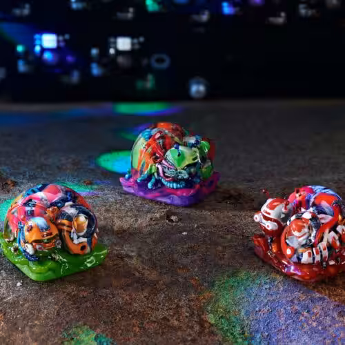 cyborg snail custom keycaps 047
