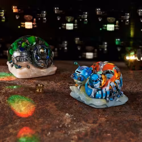 cyborg snail custom keycaps 048