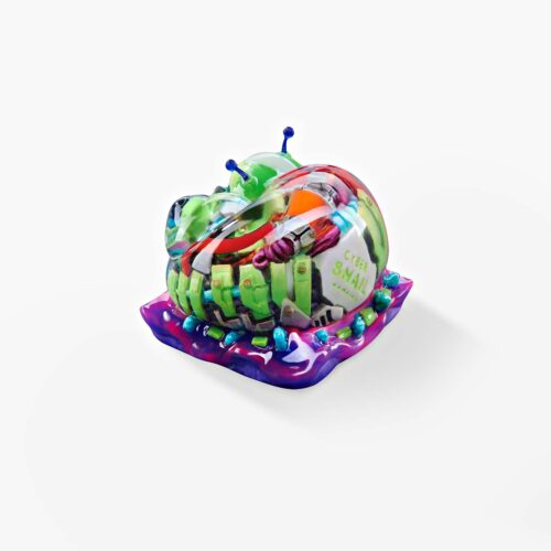 cyborg snail custom keycaps 091