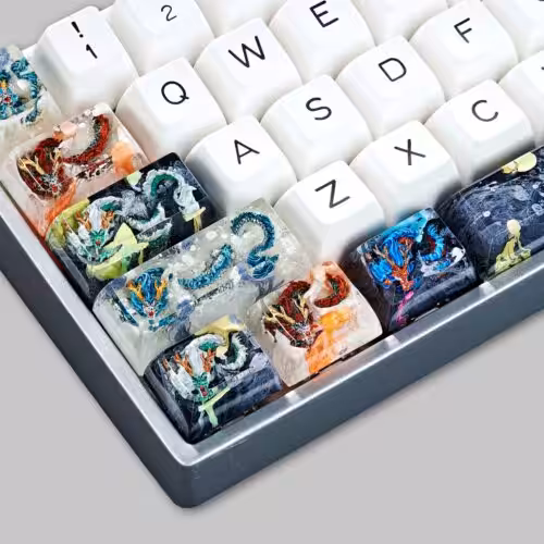 dragon artisan keycaps 150