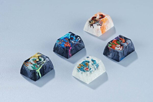 dragon artisan keycaps 165
