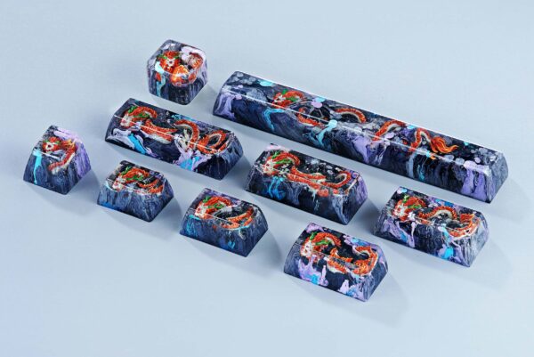 dragon artisan keycaps 168
