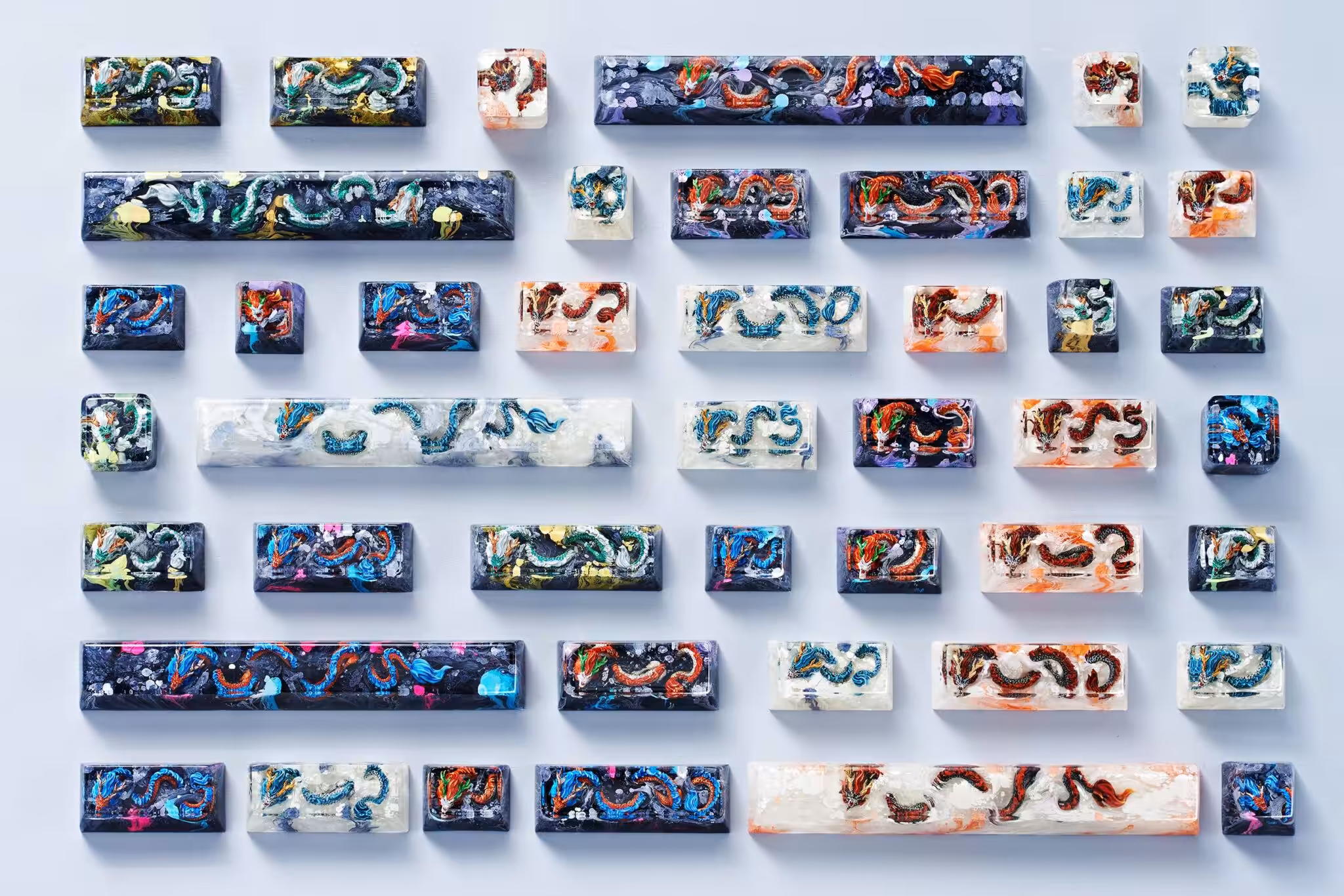dragon artisan keycaps 172