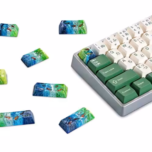 Koi Fish Custom Keycaps (1)