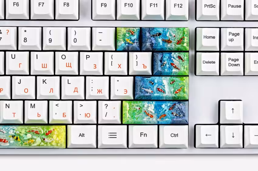 Koi Fish Custom Keycaps (13)