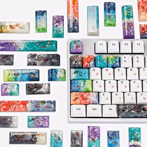 Koi Fish Custom Keycaps (2)