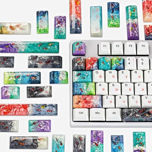 Koi Fish Custom Keycaps (2)