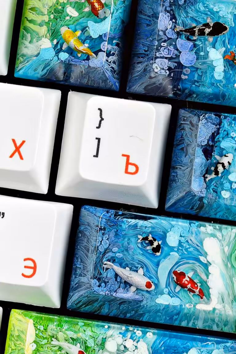 Koi Fish Keycaps 2